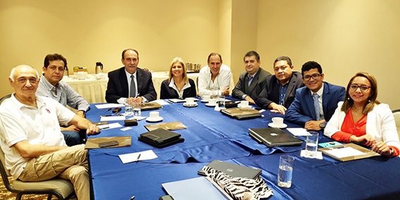 Reunión de delegados internacionales  del grupo ADADE/E-CONSULTING en ciudad de Panamá
